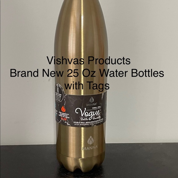 MANNA VOGUE WATER BOTTLE 25OZ SIZE 
Colour Gold - Picture 1 of 8